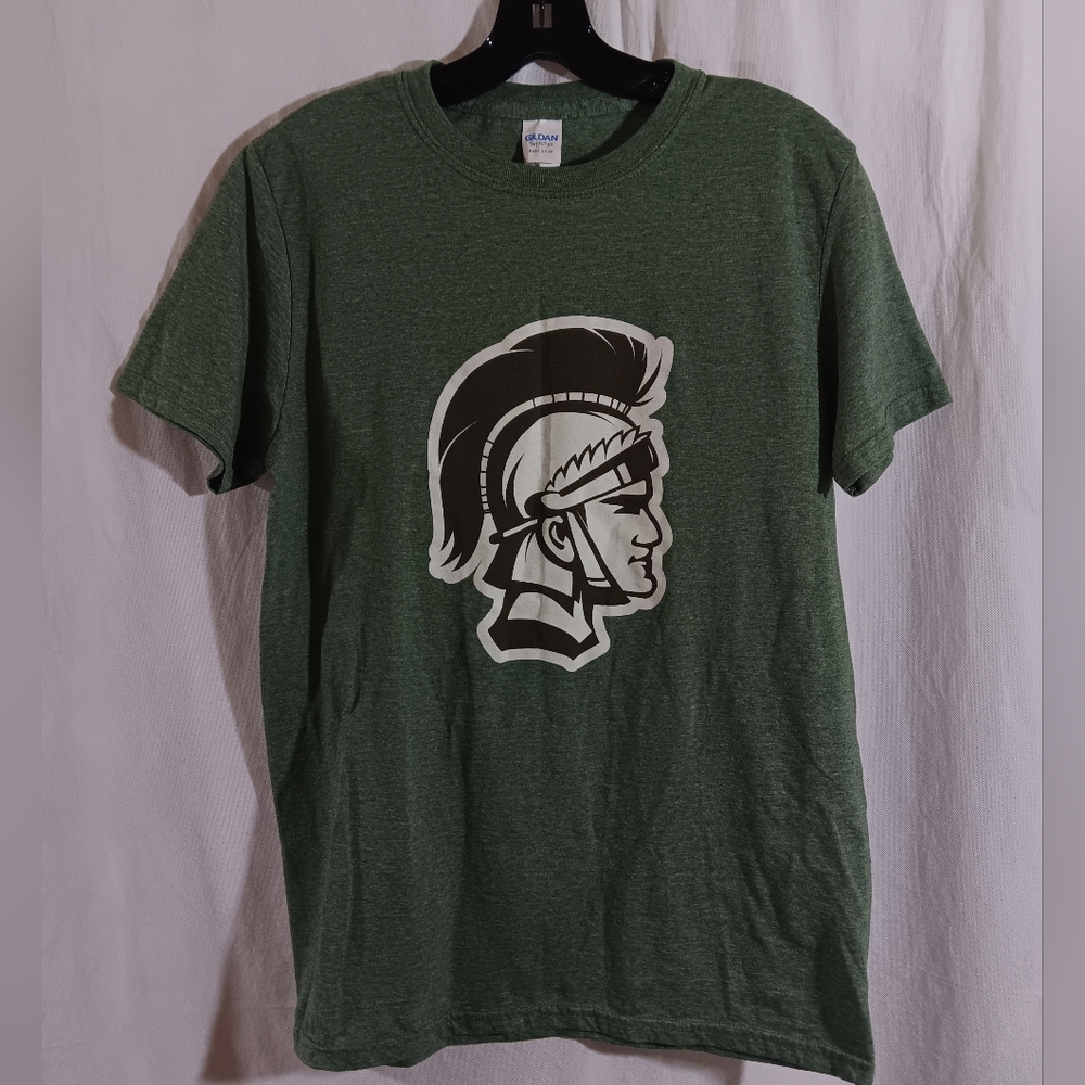 Trojans DGN vS DGS Olive Green T-Shirt Tee Mens Medium Salute To Service